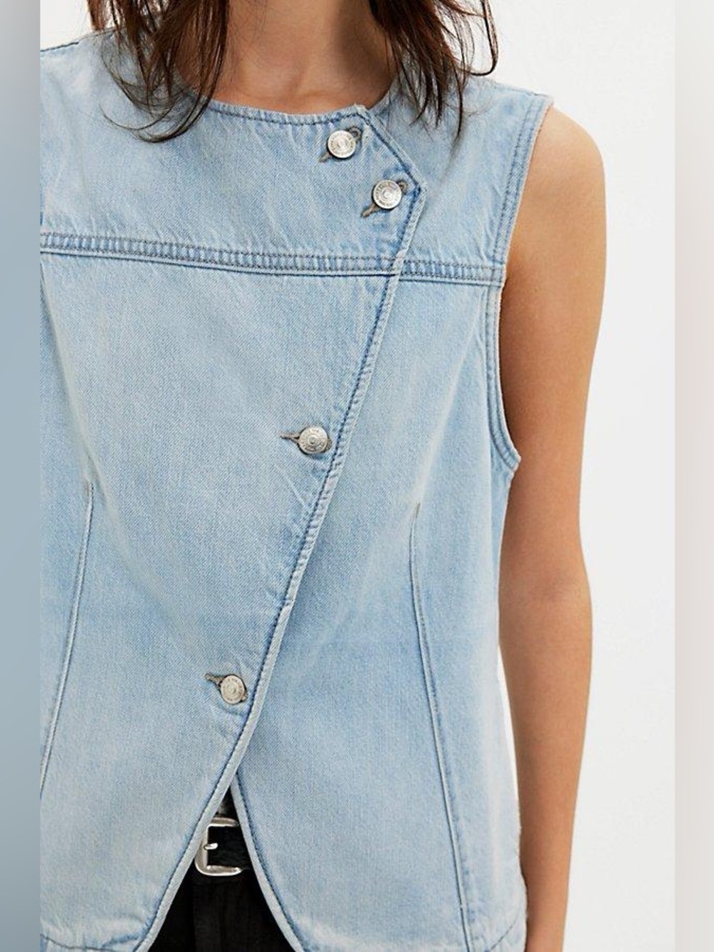 Free People Maris Denim Vest